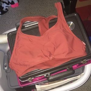 Knit bathing suit top